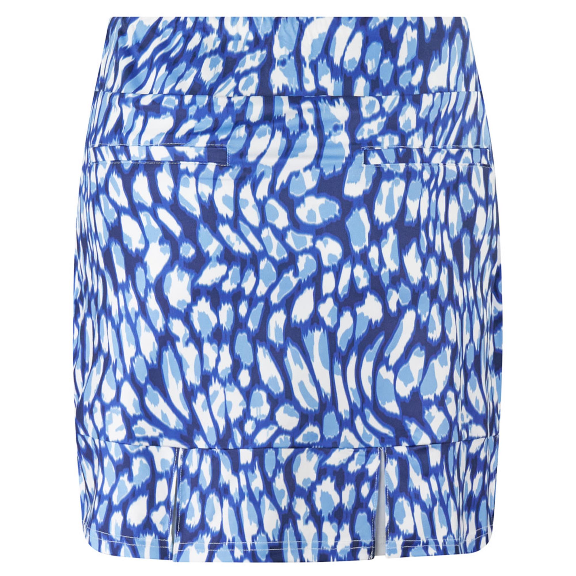 Pure Golf Alda Pull On Ladies Golf Skort Leopard Lake